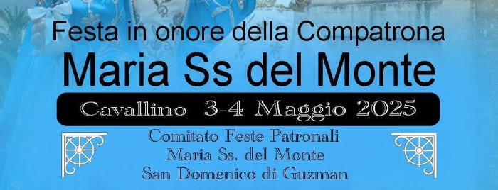  Festa in onore della Compatrona Maria Ss del Monte – Cavallino